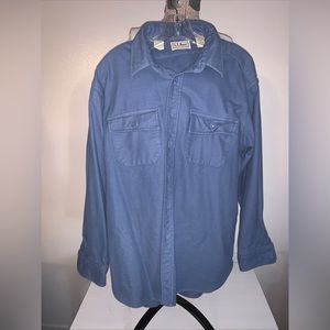 L.L. Bean Chamois Cloth Long Sleeve Shirt Size 17-1/2 Regular Style 1611 Preown